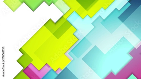 Fototapeta Colorful abstract geometry background
