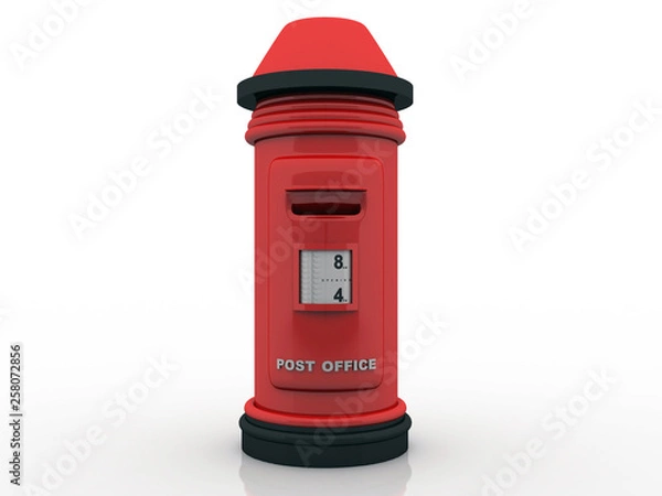 Fototapeta 3d illustration post box