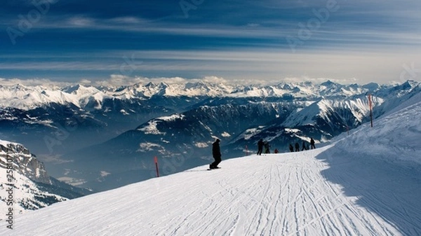 Obraz Auf der Skipiste