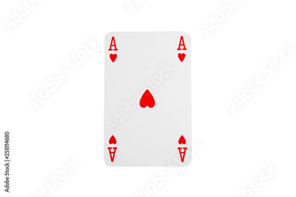 Obraz Playing card on a white background