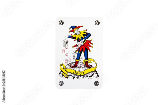 Obraz Playing card on a white background