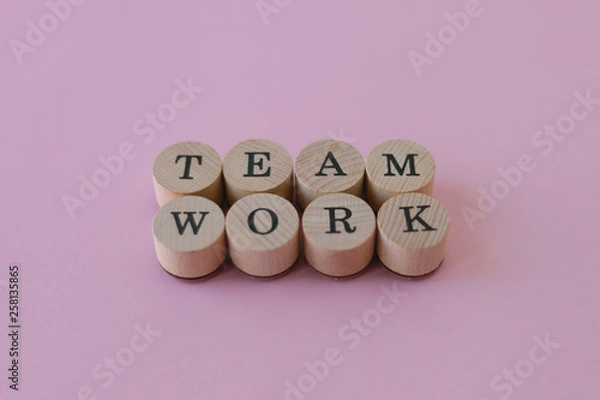Fototapeta Teamwork Lettering