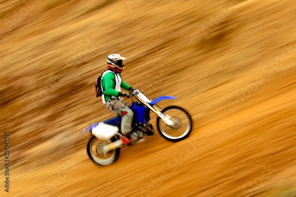 Obraz Motocross Action in Autumn