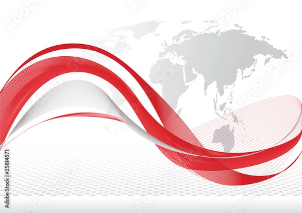 Fototapeta World wave