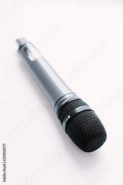 Obraz  microphone on white background