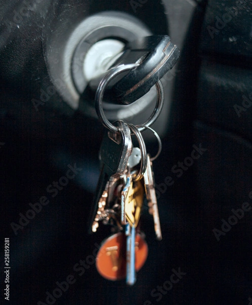 Obraz keys in ignition