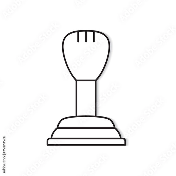 Obraz gear stick icon- vector illustration