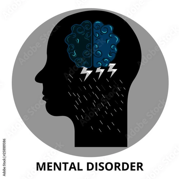 Obraz Mental Disorder Abstract Icon Surrealism Vector