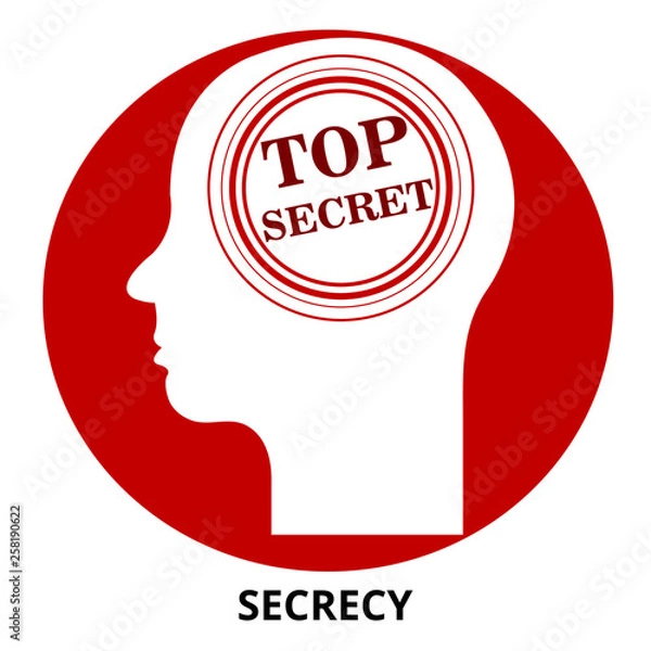 Fototapeta Secrecy Abstract Icon Surrealism Vector