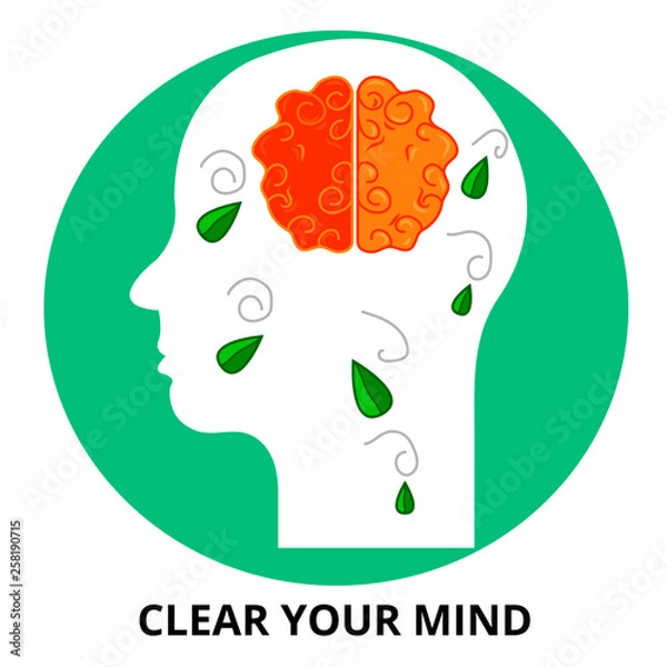 Obraz Clear Your Mind Abstract Icon Surrealism Vector