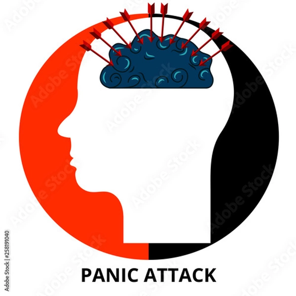 Obraz Panic Attack Abstract Icon Surrealism Vector
