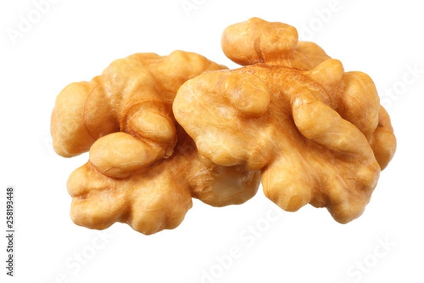 Fototapeta walnuts isolated on white background