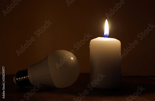 Fototapeta  Power outage. Electricity missing. Blackout concept.