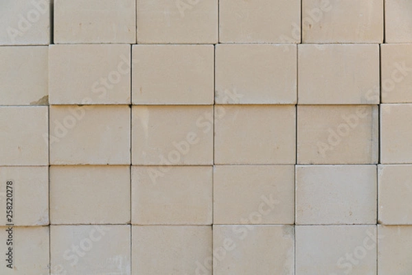 Obraz Pile of arranged bricks