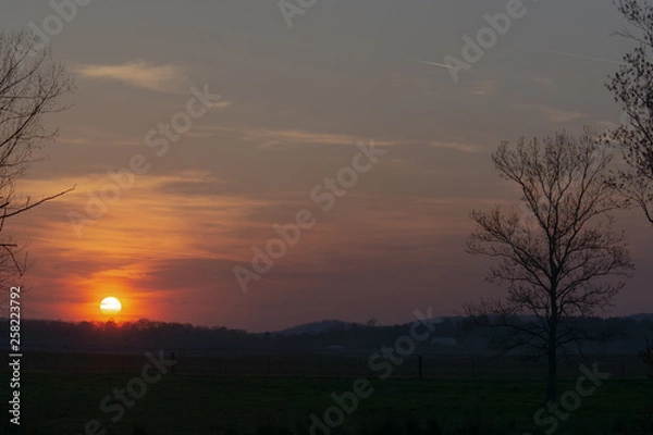 Obraz Hazy Albama sunset