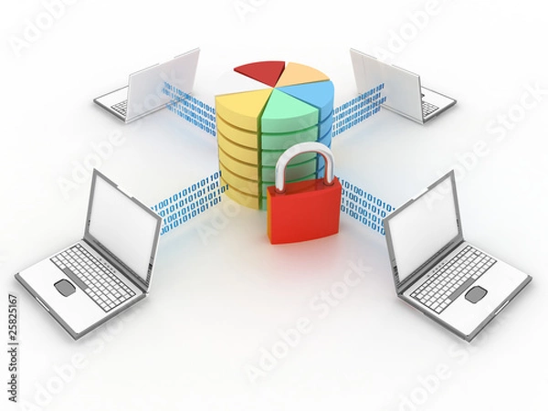 Fototapeta database concept