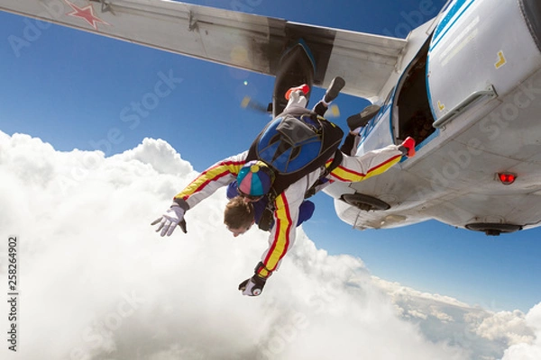 Obraz Skydiving photo. Tandem.