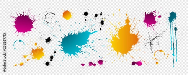 Obraz Kolor plam z kroplami