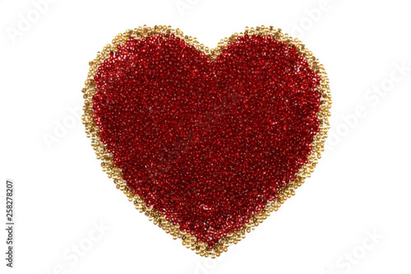 Obraz red bead heart
