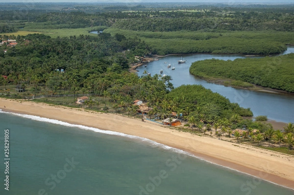 Fototapeta Caraíva, Bahia, Brazil