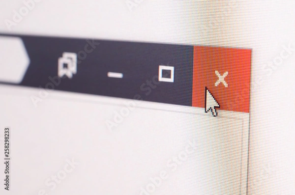 Fototapeta Closed window.