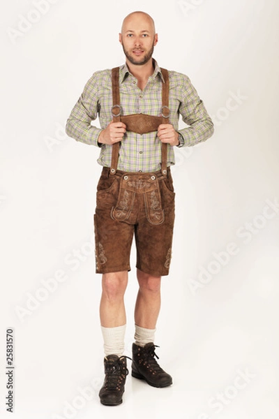 Obraz Tracht Lederhose braun