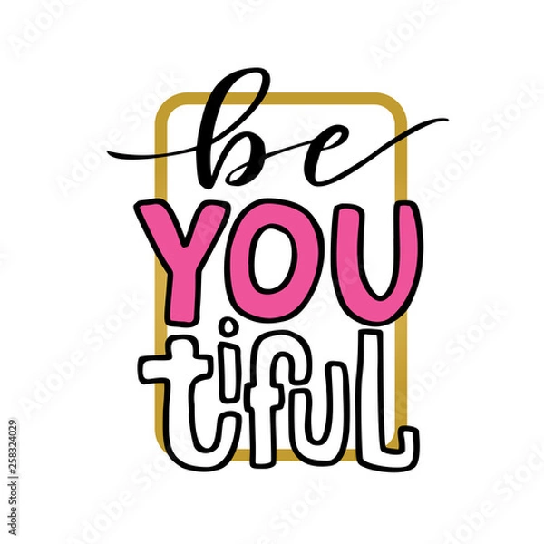 Obraz BeYouTiful Hand Lettering