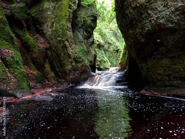Obraz waterfall in forest
