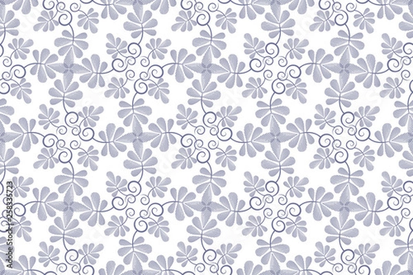 Fototapeta Clear structural vector seamless pattern. 