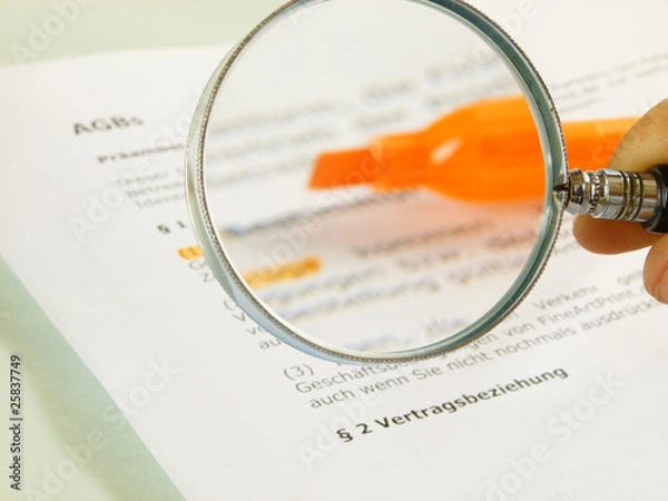 Obraz Vertragsklauseln prüfen