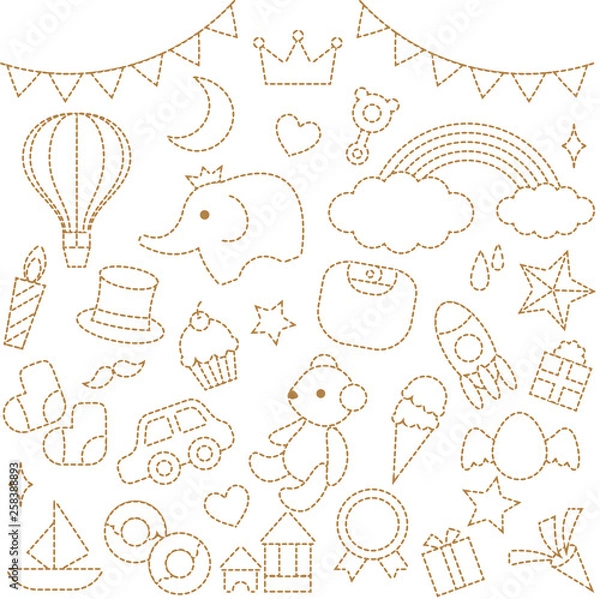 Obraz ベビーモチーフ素材