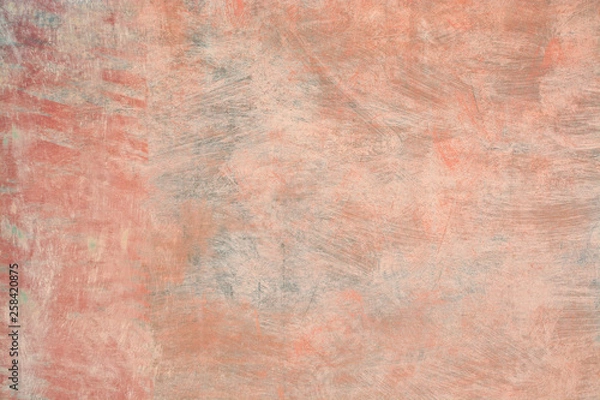 Obraz Grungy red roughcast wall