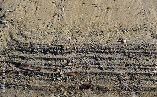 Obraz geschichteter sand am strand als textur oder hintergrund