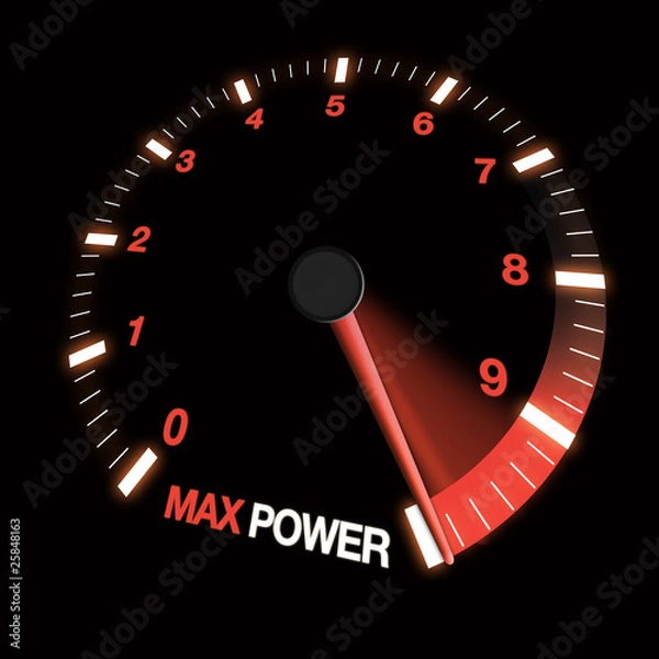 Fototapeta max power speed dial