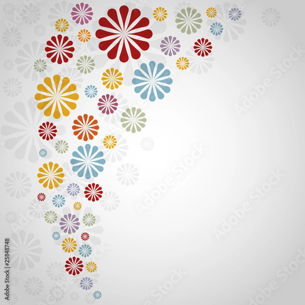 Obraz abstract floral background