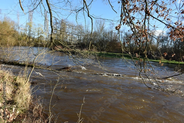 Obraz Fast flowing river