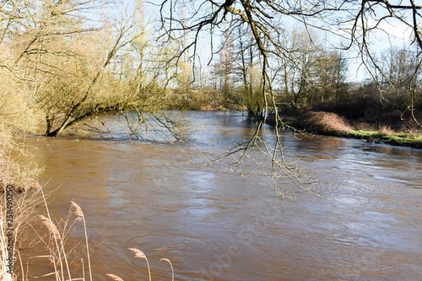 Obraz Fast flowing river