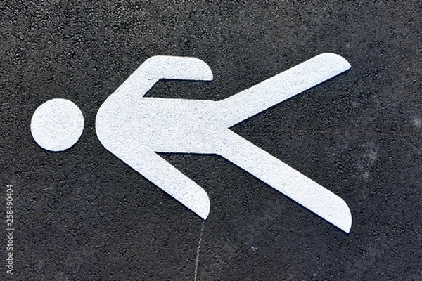Obraz pedestrian crossing as a sign