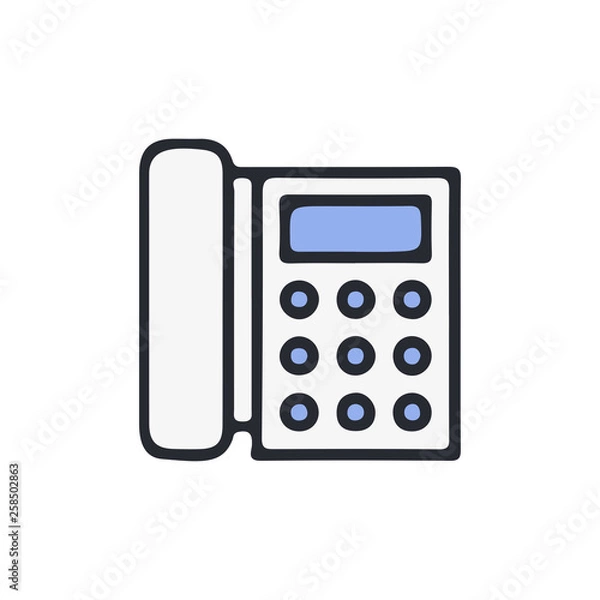 Fototapeta Telephone vector icon