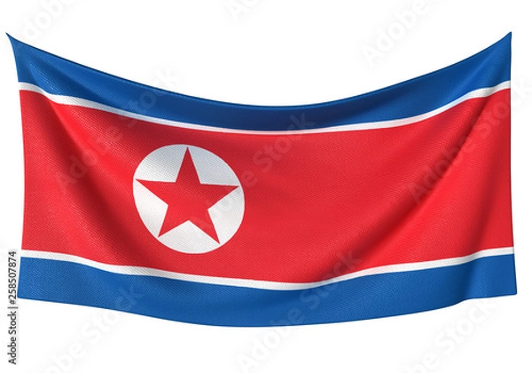 Obraz 北朝鮮国旗　比率1:2