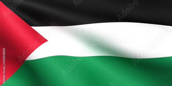 Fototapeta パレスチナ国旗　比率1:2