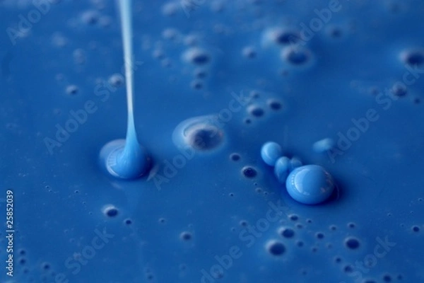 Obraz gouttes bleues