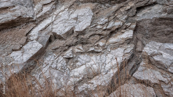 Fototapeta Rock texture, mountain rock pattern