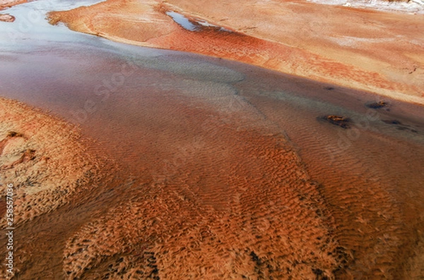 Obraz Closeup clay silt, Salt Fork Brazos River