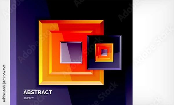 Obraz Square geometric background