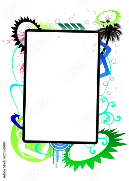 Fototapeta bunte Einladung