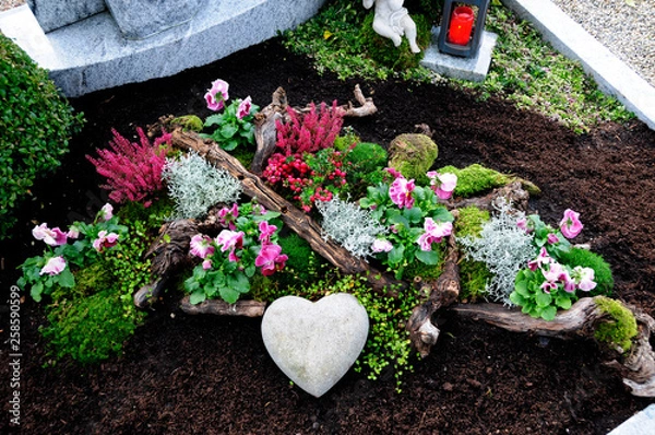 Obraz Grabgestaltung