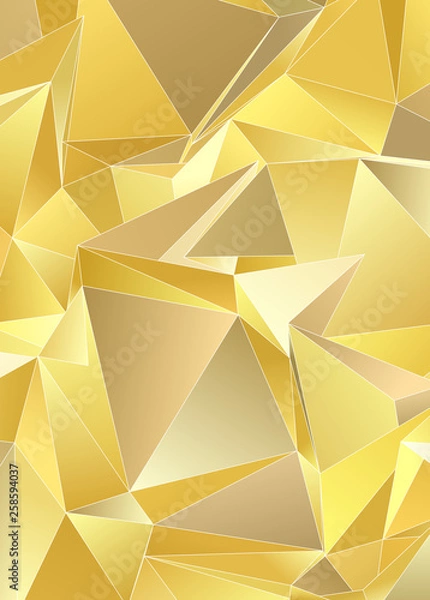 Fototapeta Abstract Low-Poly background. triangulated texture. Design 3d. Polygonal geometrical pattern. Triangular modern style
