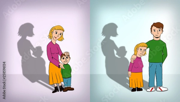 Fototapeta Then and Now