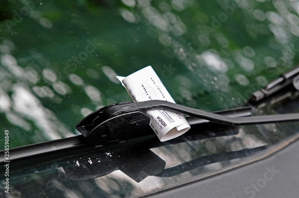 Obraz Strafzettel Auto